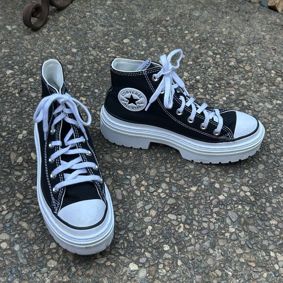 Converse Chuck Taylor All Stars Lugged Heel Hi Top Sneakers Size 7 - Picture 4 of 12